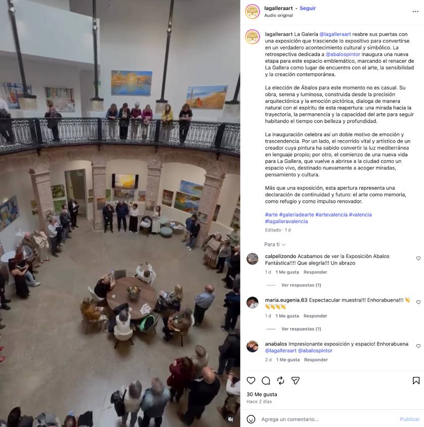 Exposici&oacute;n en Valencia 2026